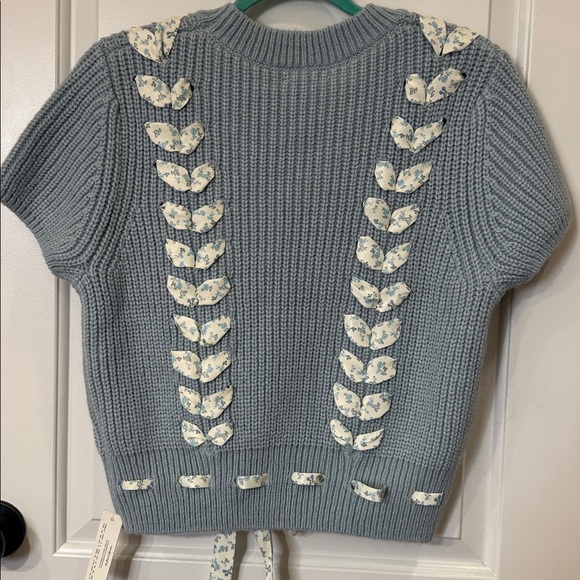 *NEW* FOR LOVE AND LEMONS BOW SWEATER LARGE - Picture 10 of 10